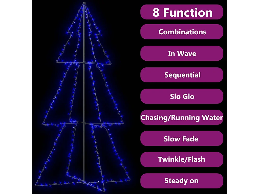 Weihnachtsbaum Kegel 300 LED Indoor/Outdoor 120x220 cm