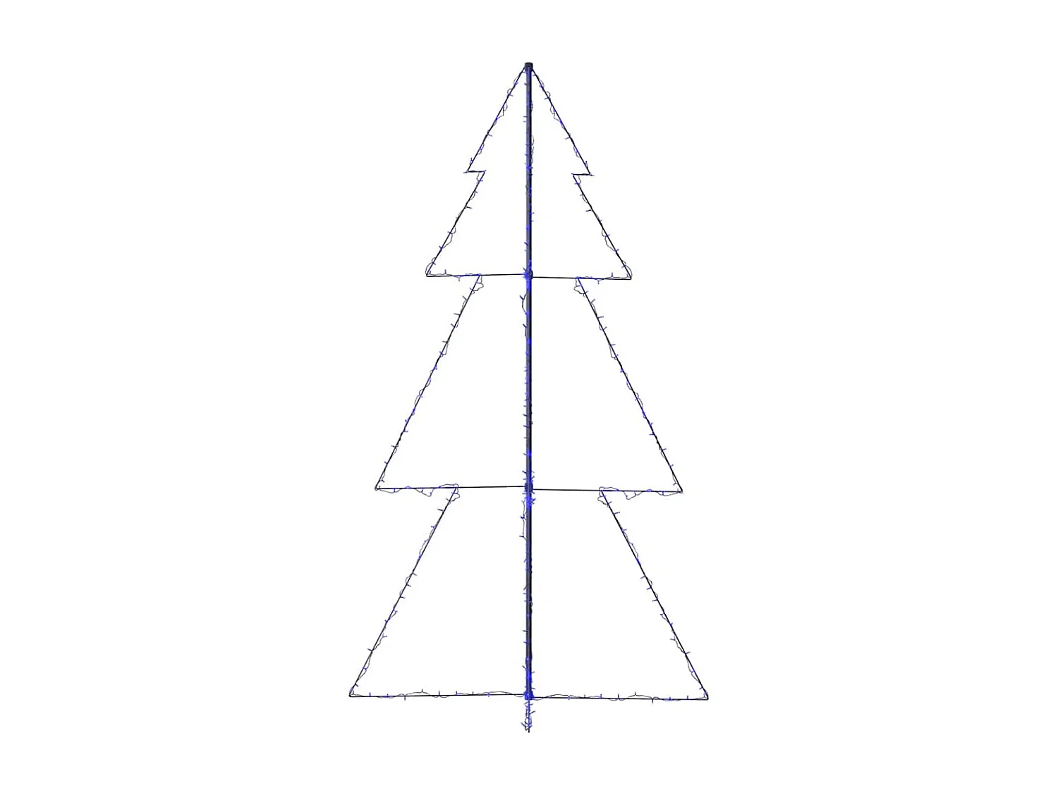 Kerstboomkegel 300 LED binnen/buiten 120x220 cm