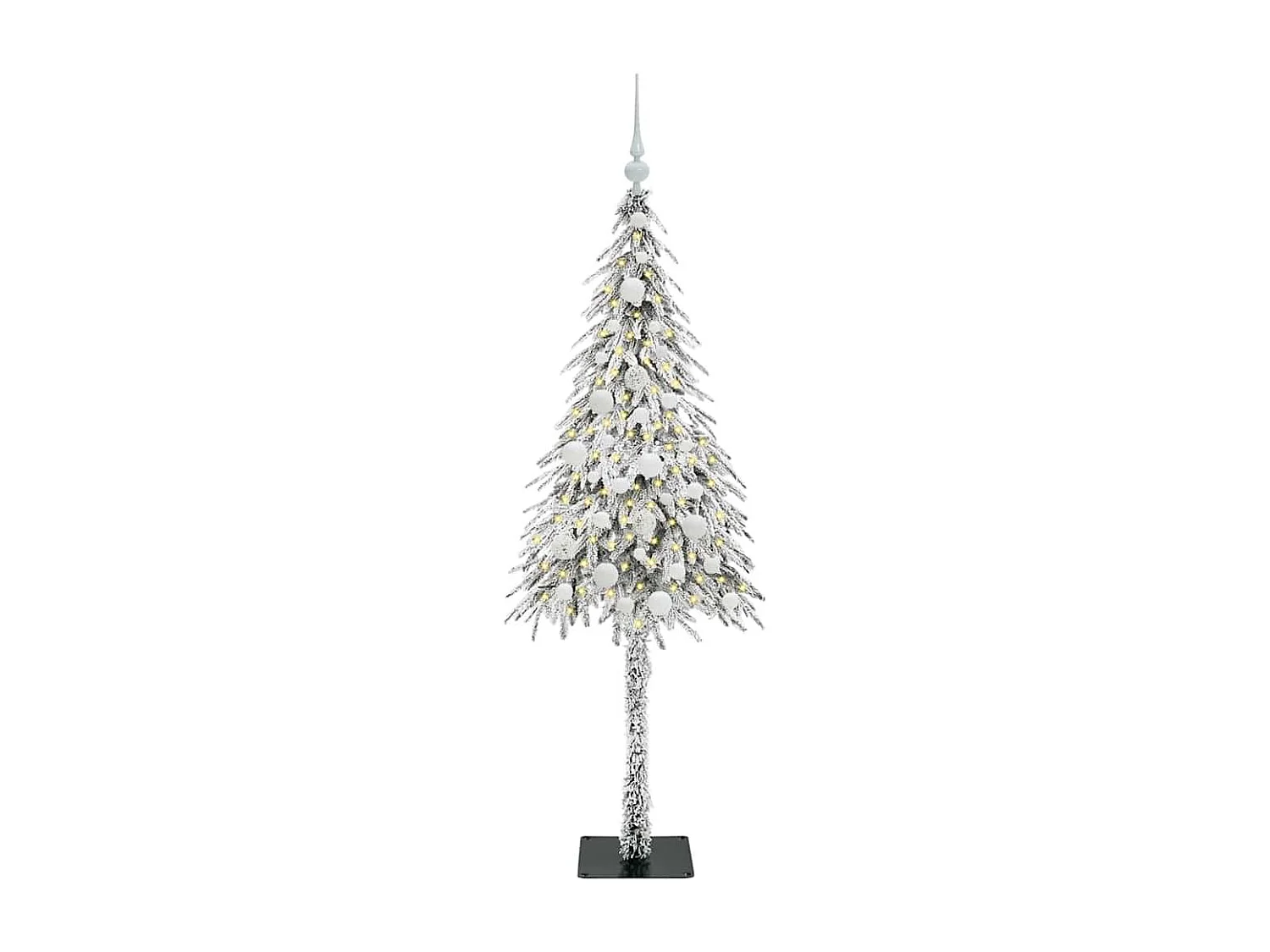 Sapin de Noël avec 150 LED Blanc 150 cm PE et Acier