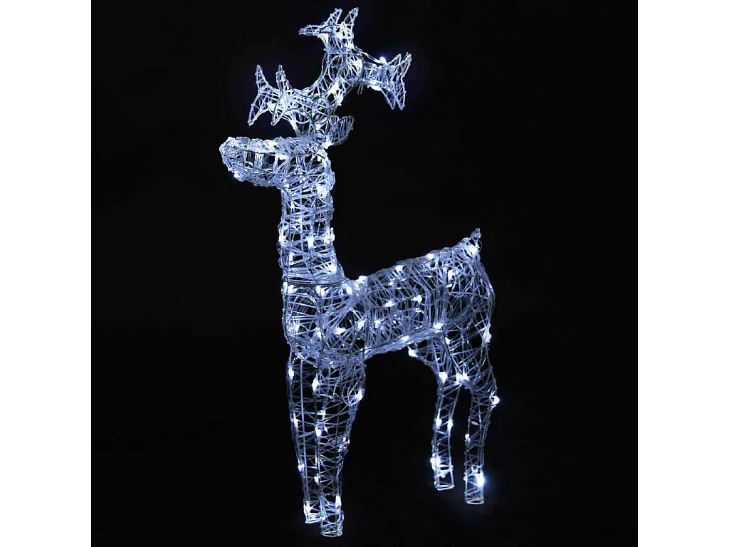 Kerstdecoratie rendier 90 LED 60x16x100 cm Acryl