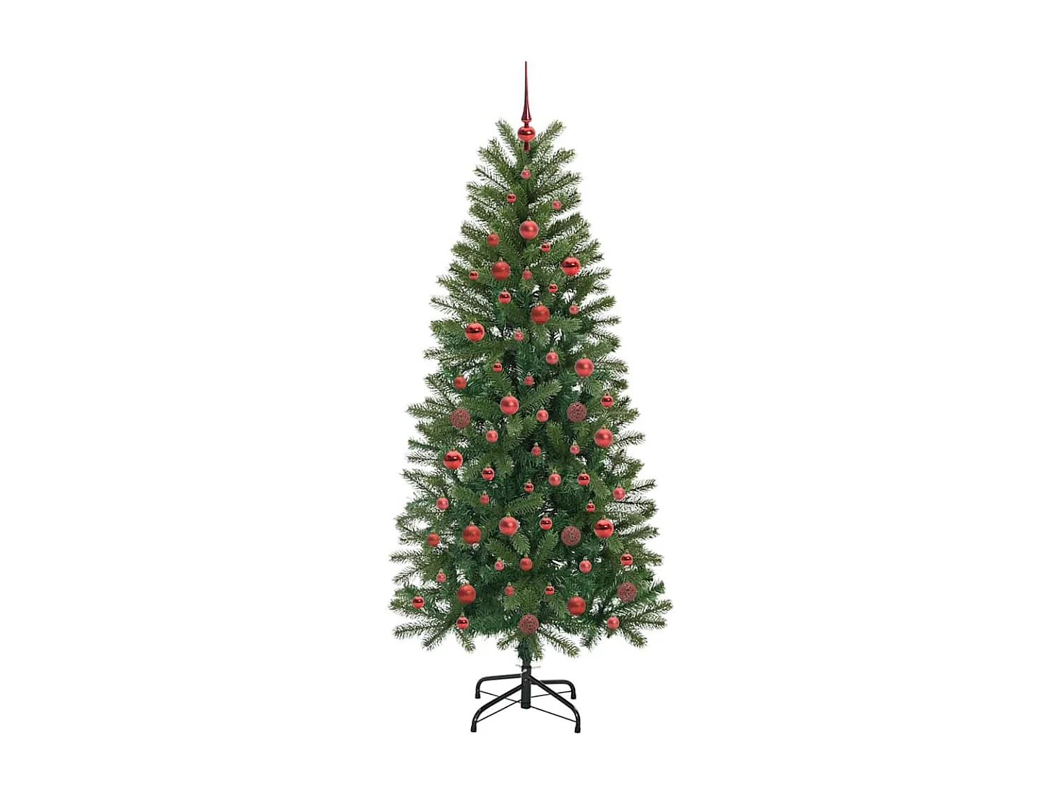 Sapin de Noël artificiel avec 300 LED Vert 180 cm PE et PVC