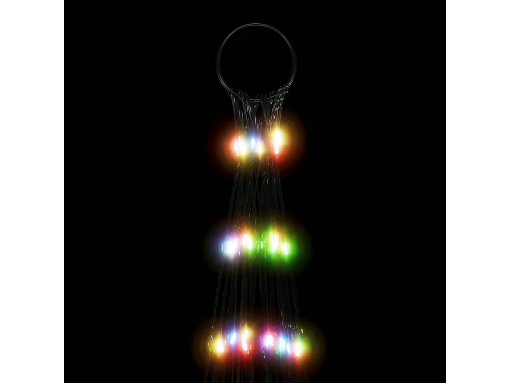 Sapin de Noël à LED sur mât de drapeau 3000 LED coloré 800 cm