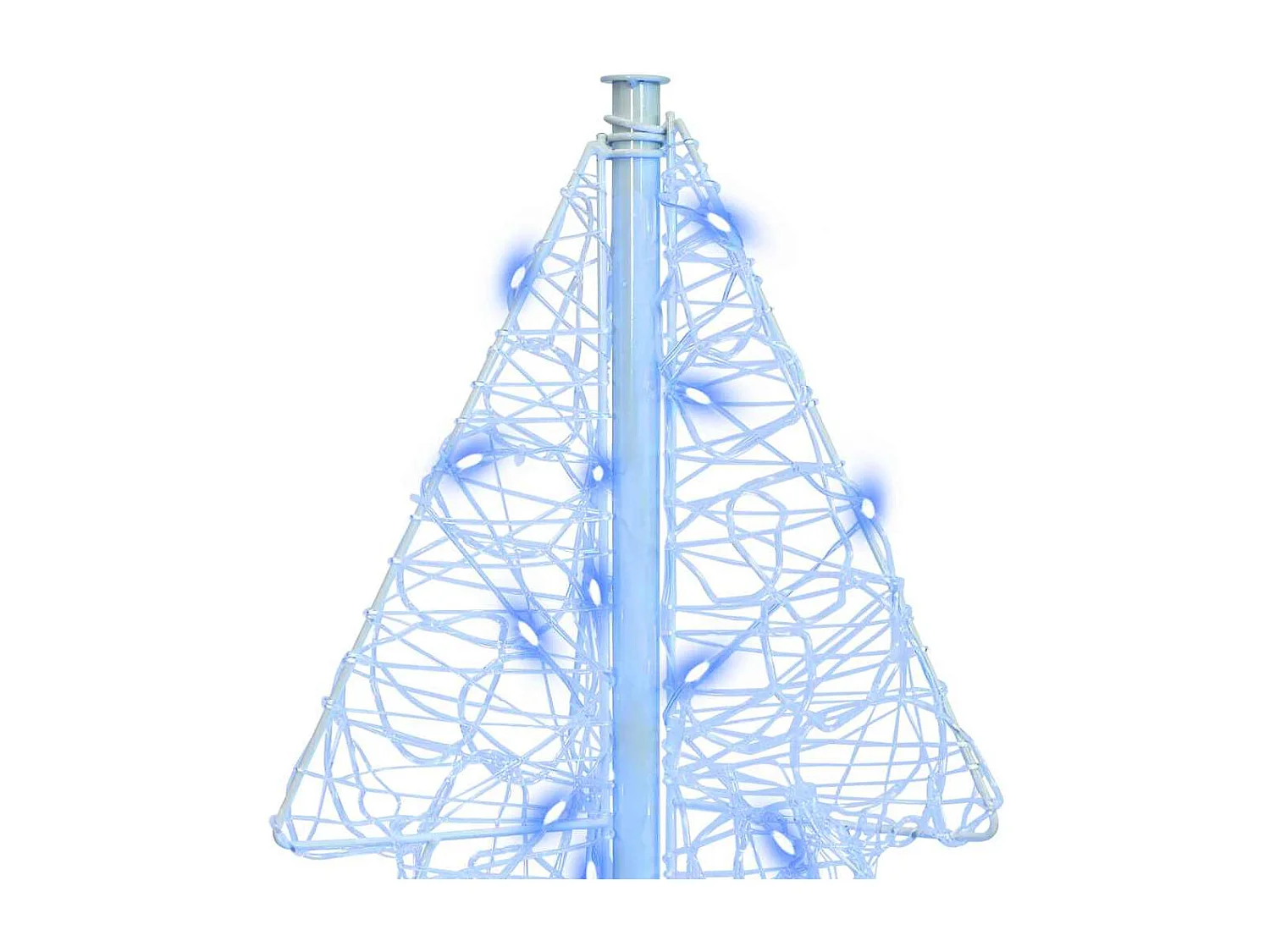 Sapin de Noël avec 100 LED Bleu 120 cm Acrylique