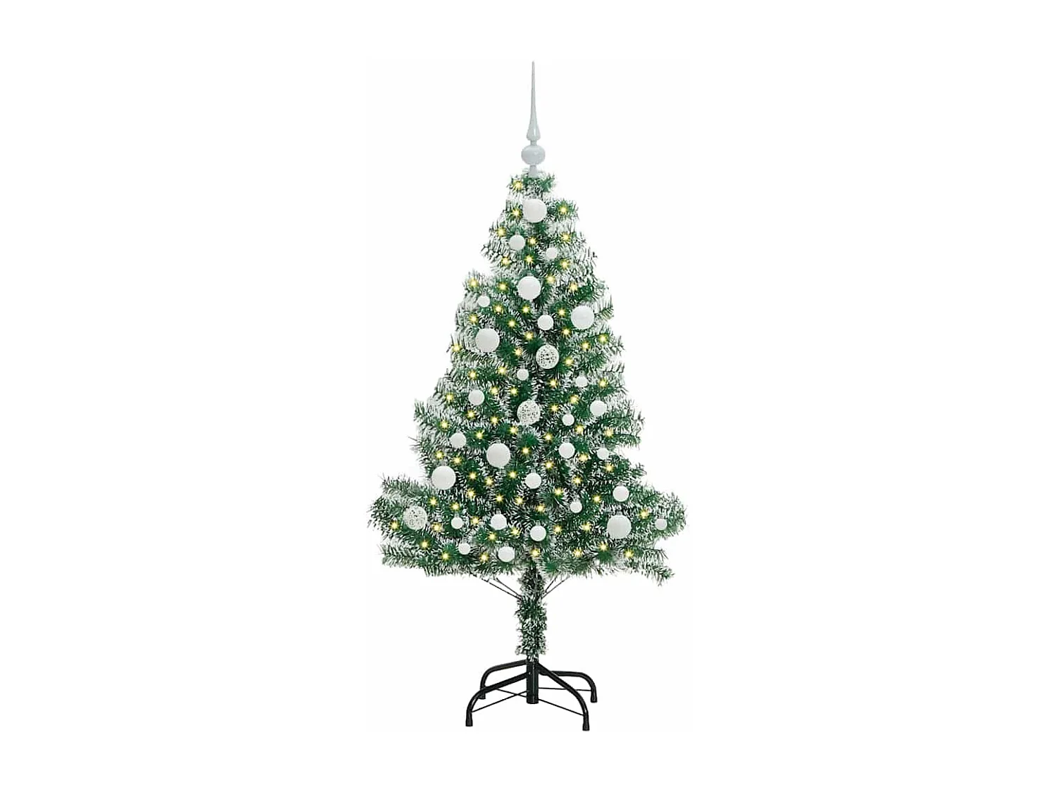 Arbre de Noël artificiel floconné de neige avec lumière LED