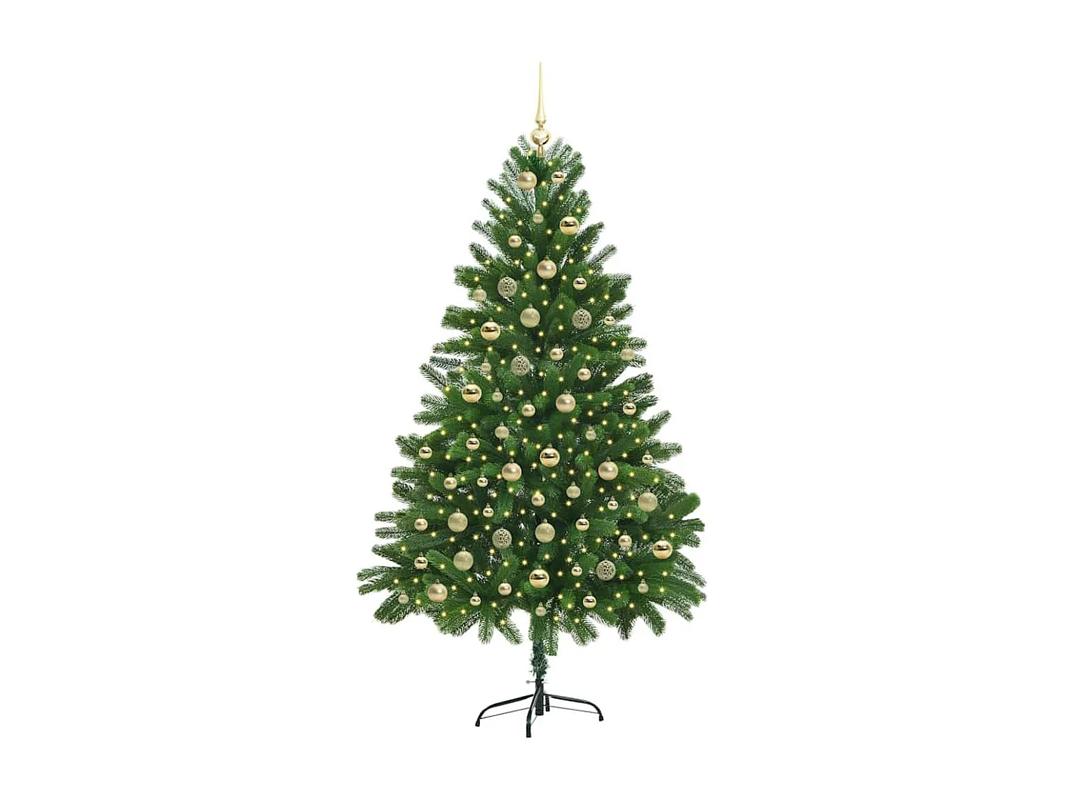 Albero di Natale con 300 LED con supporto Verde 180 cm PE