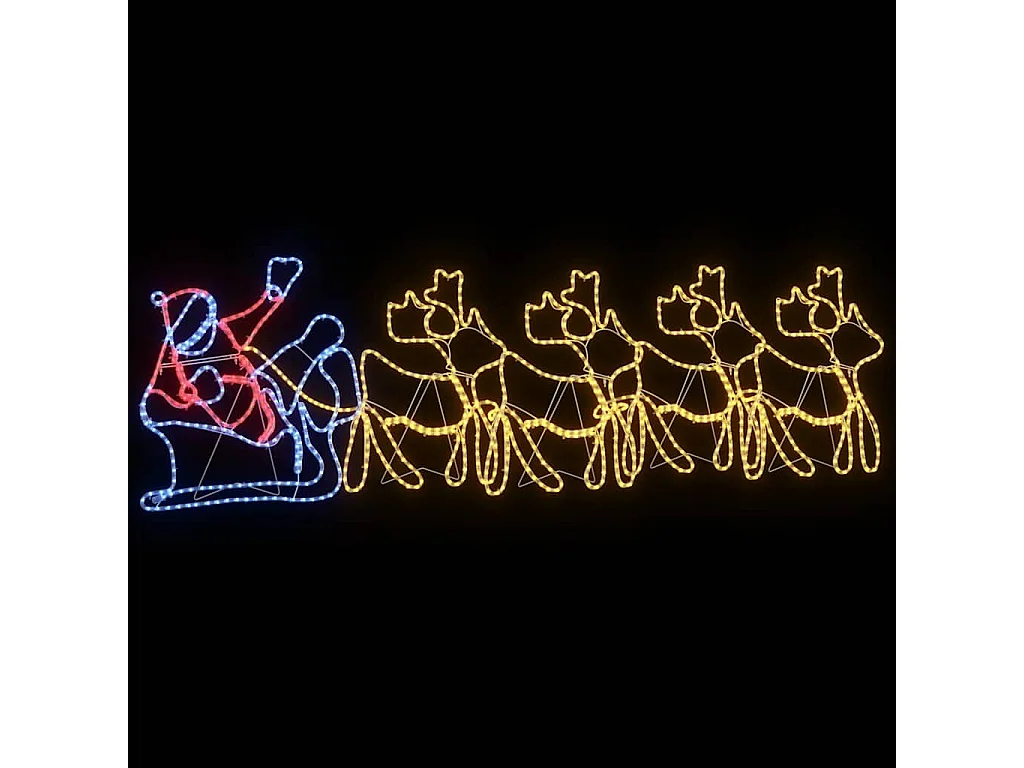 Décoration LED de Noël Multicolore 69 x 79 cm PVC