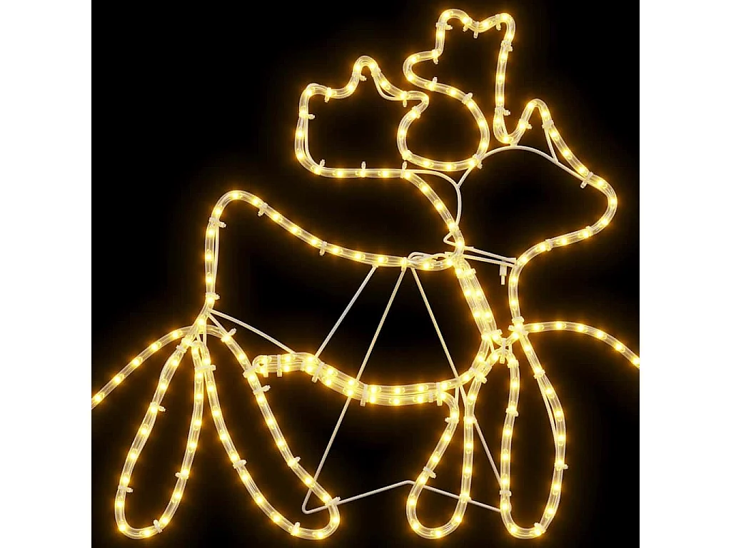 Décoration LED de Noël Multicolore 69 x 79 cm PVC