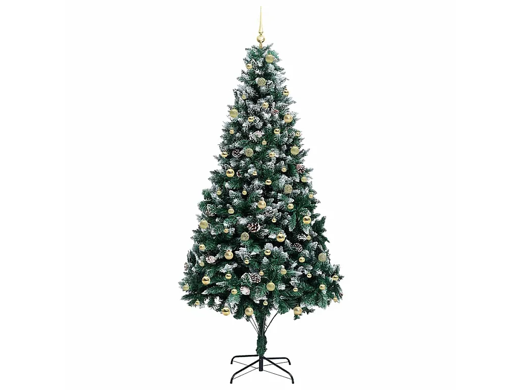 Sapin de Noël artificiel Vert 240 cm PVC, Acier et Plastique