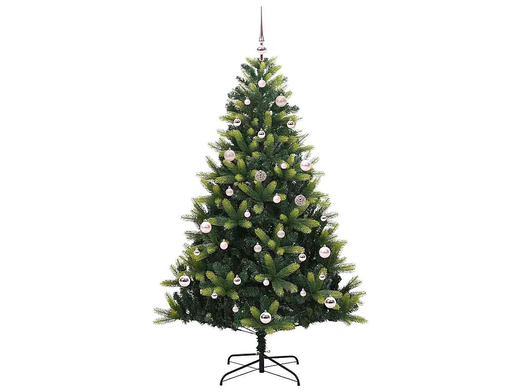 Arbre de Noël artificiel à charnières 150 LED Vert 150 cm
