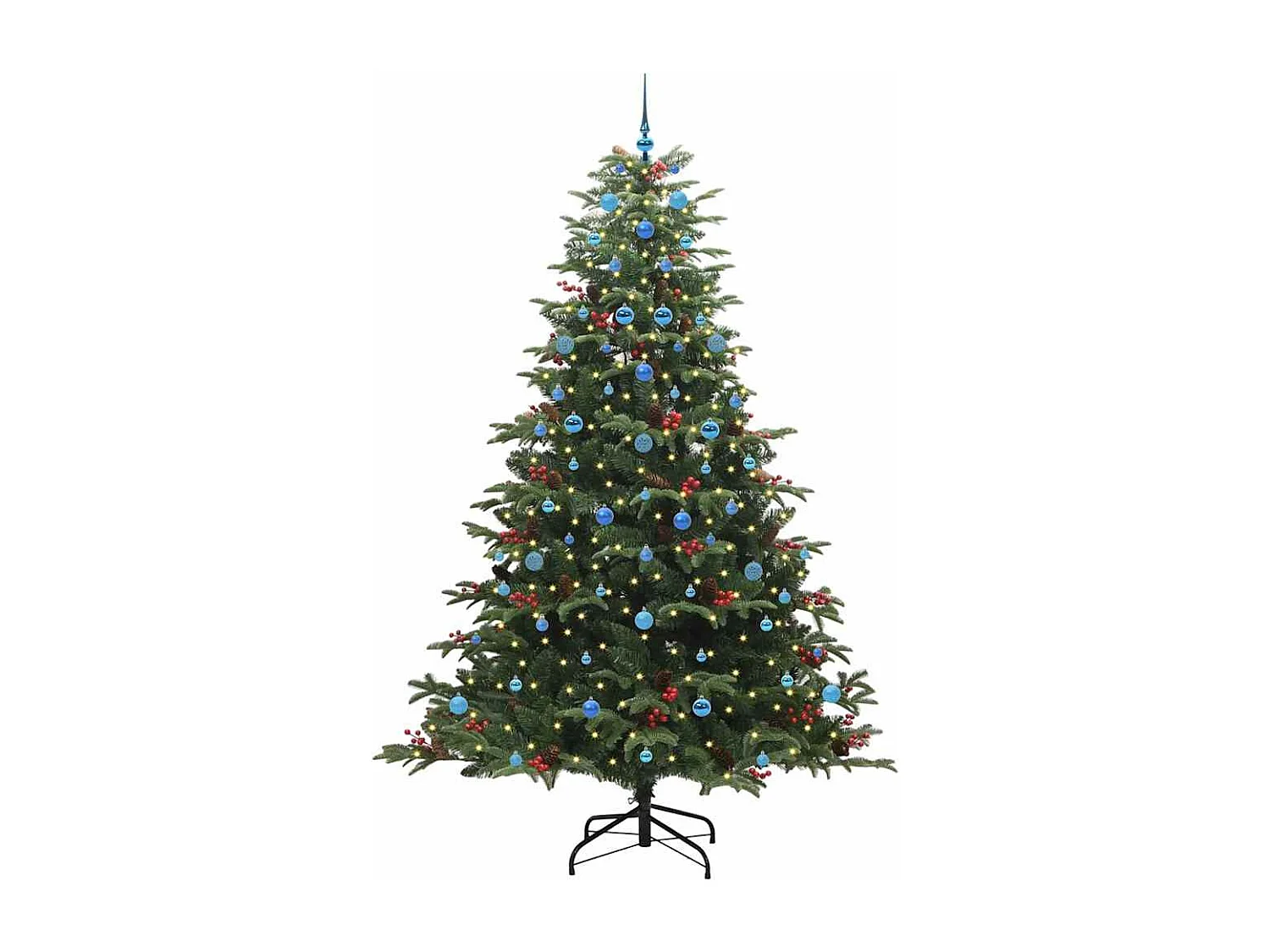 Sapin de Noël artificiel Vert 240 cm PVC, métal et plastique