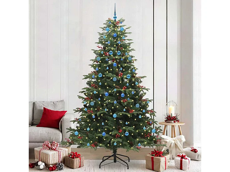 Albero di Natale artificiale Verde 240 cm PVC, metallo e plastica
