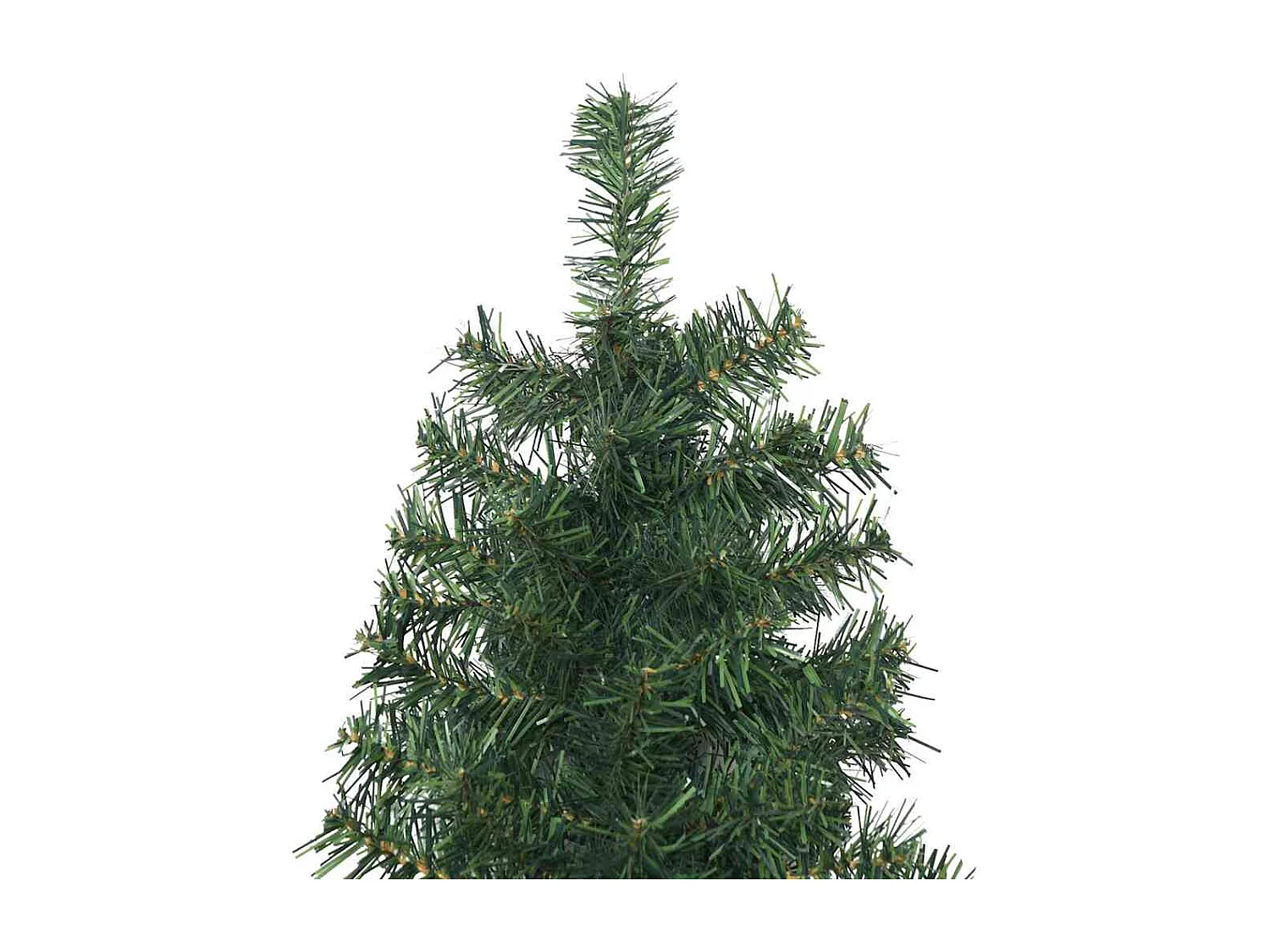 Sapin de Noël mince avec support 210 cm PVC