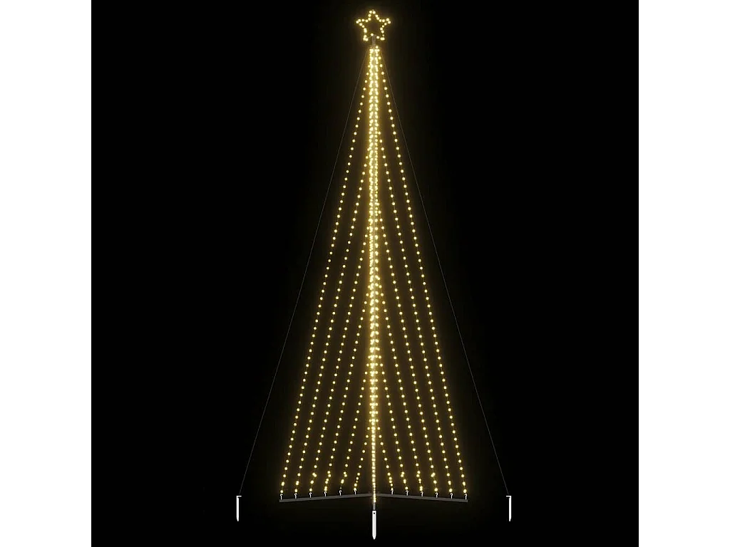 Sapin de Noël à LED 789 LED blanc chaud 476 cm