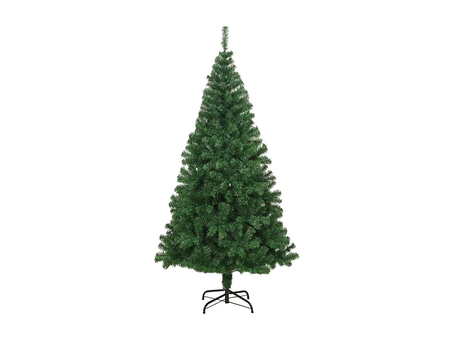Albero di Natale artificiale verde 210 cm PVC, acciaio e plastica