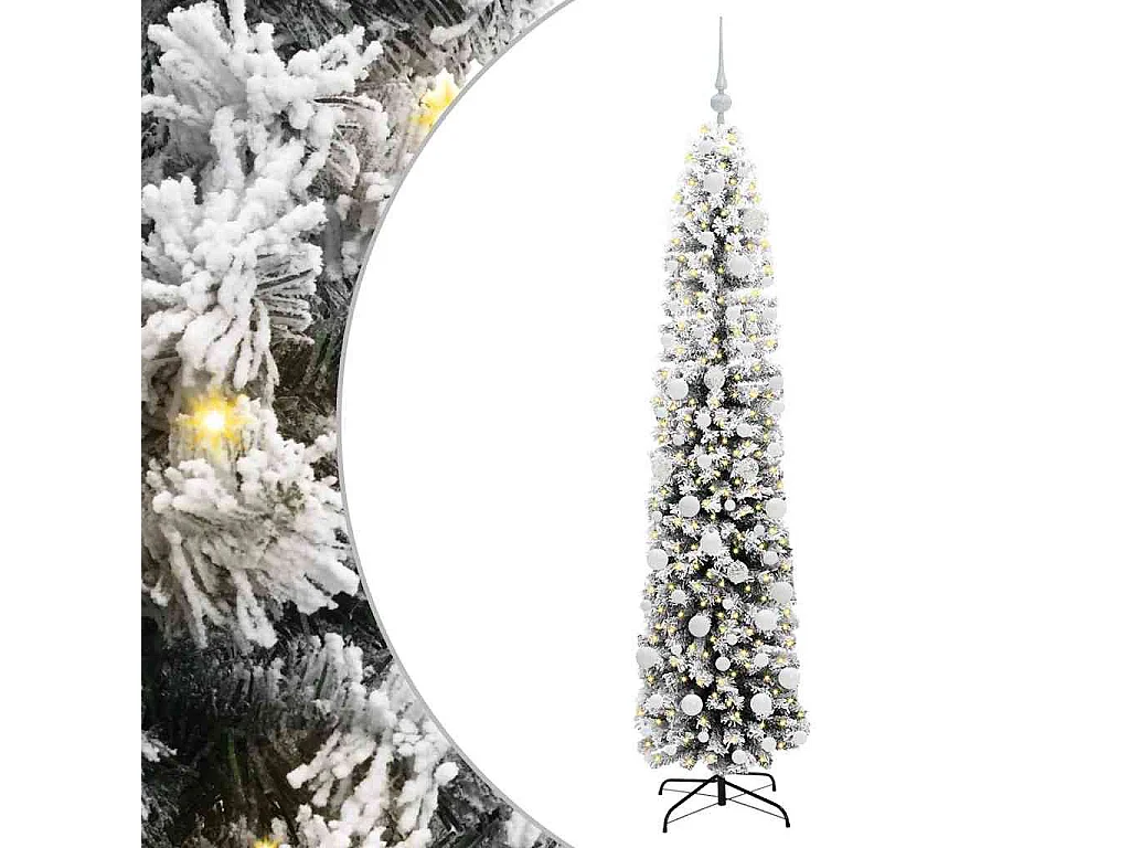 Albero di Natale artificiale Verde 180 cm PVC e acciaio e plastica