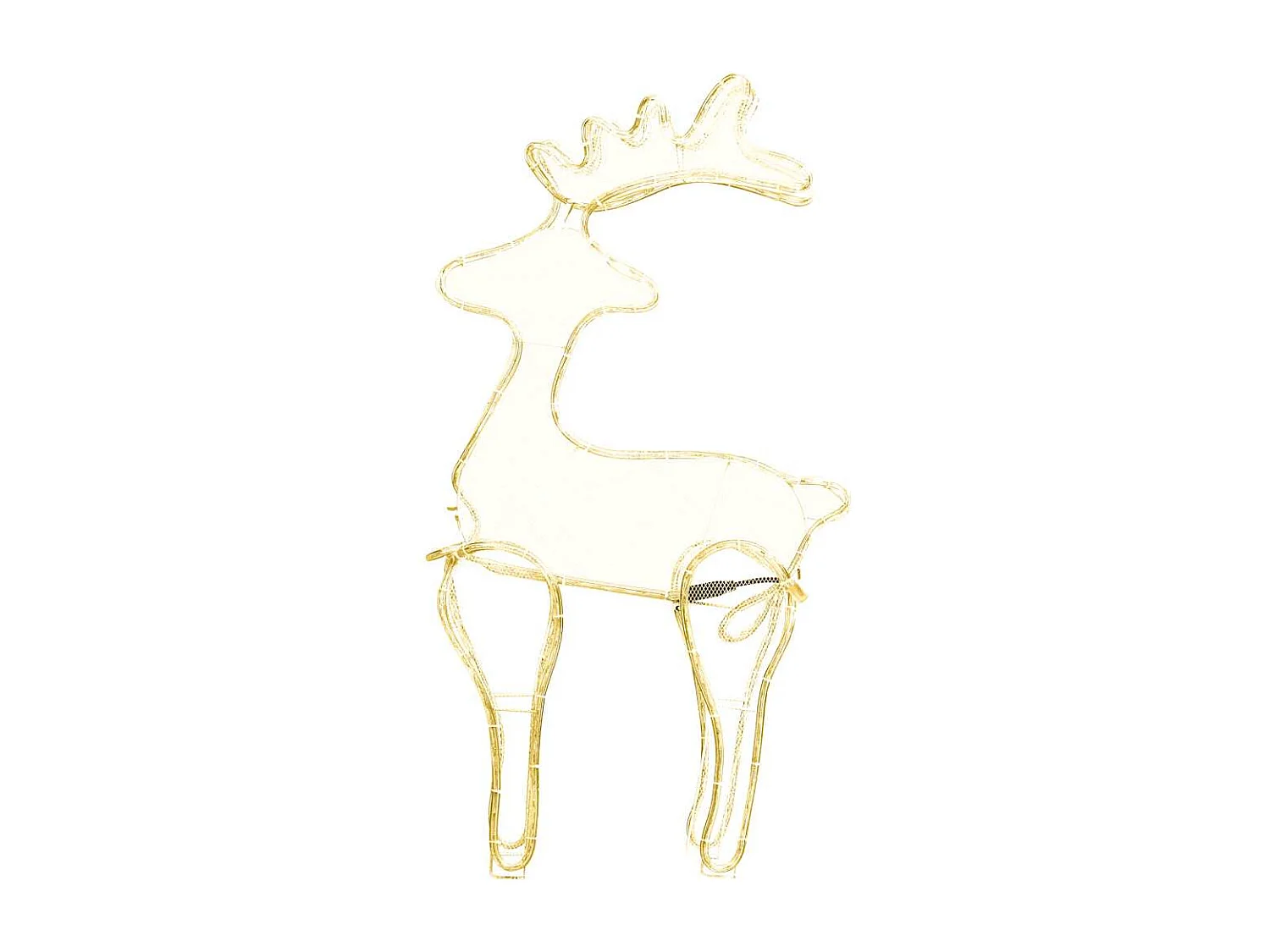 Decorazione natalizia a forma di renna con rete 306 LED 60x24x89 cm