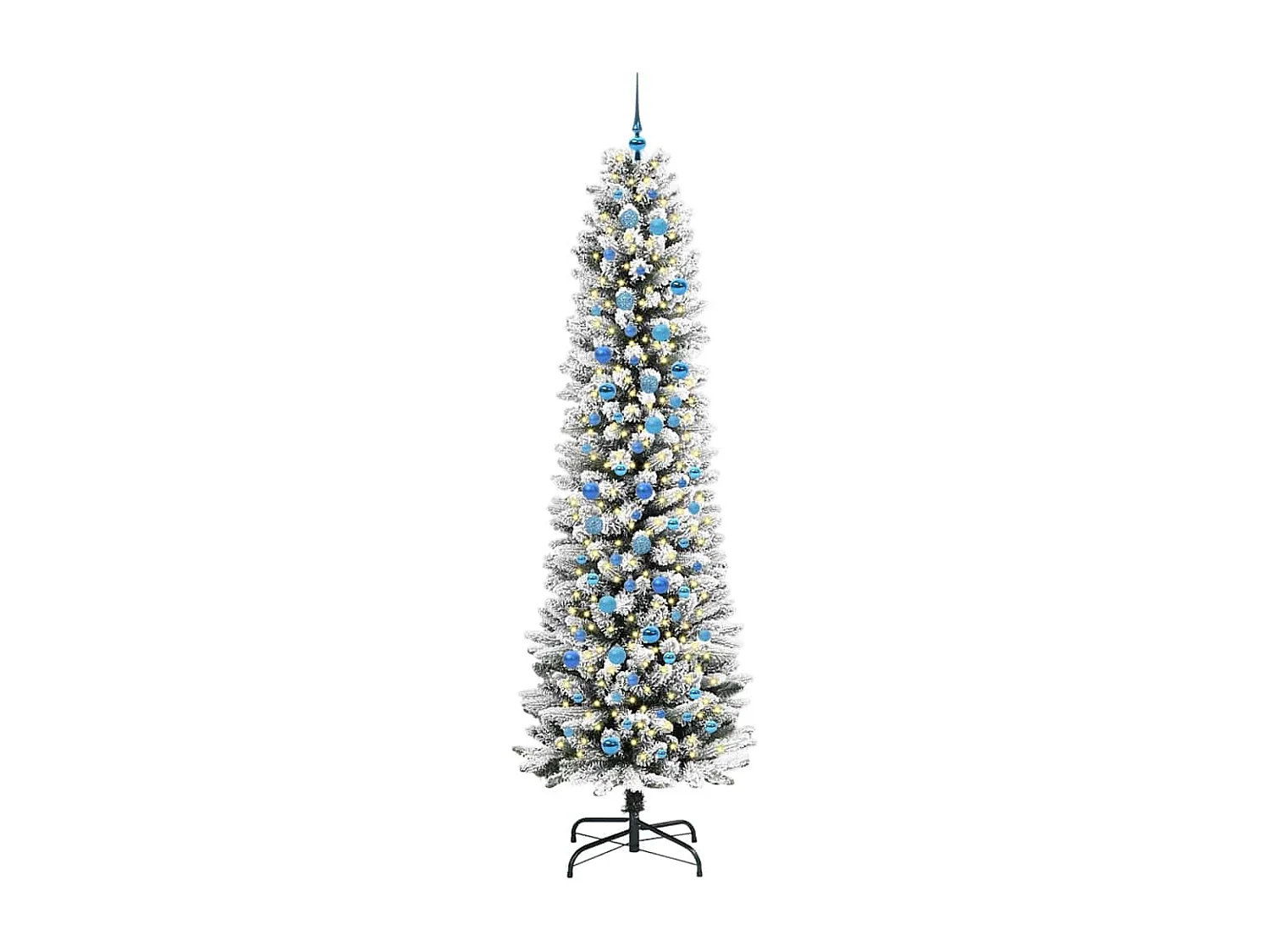 Albero di Natale artificiale con 300 LED verde e bianco 240 cm