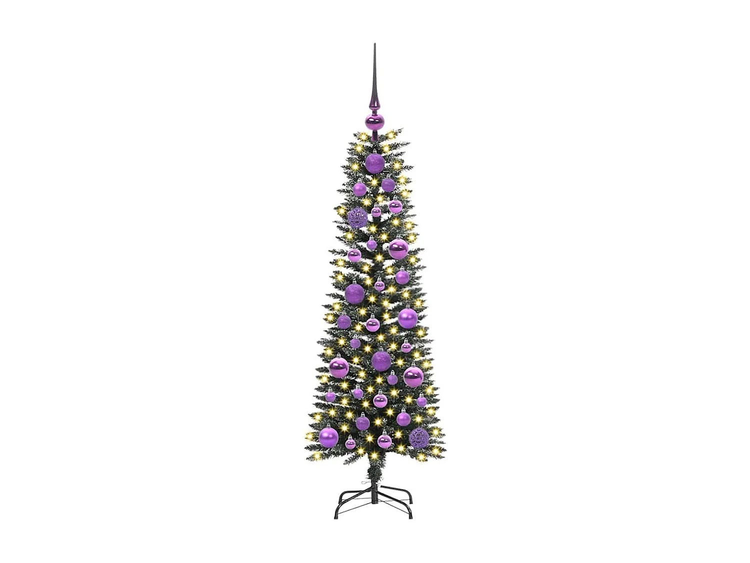 Albero di Natale artificiale con 150 LED Verde 40,5 x 40,5 x 120 cm