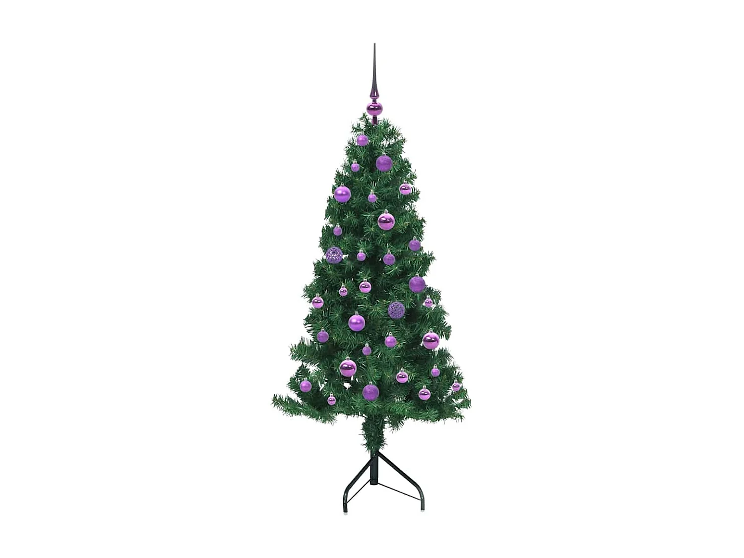 Kunstkerstboom hoek Groen 150 cm PVC en metaal