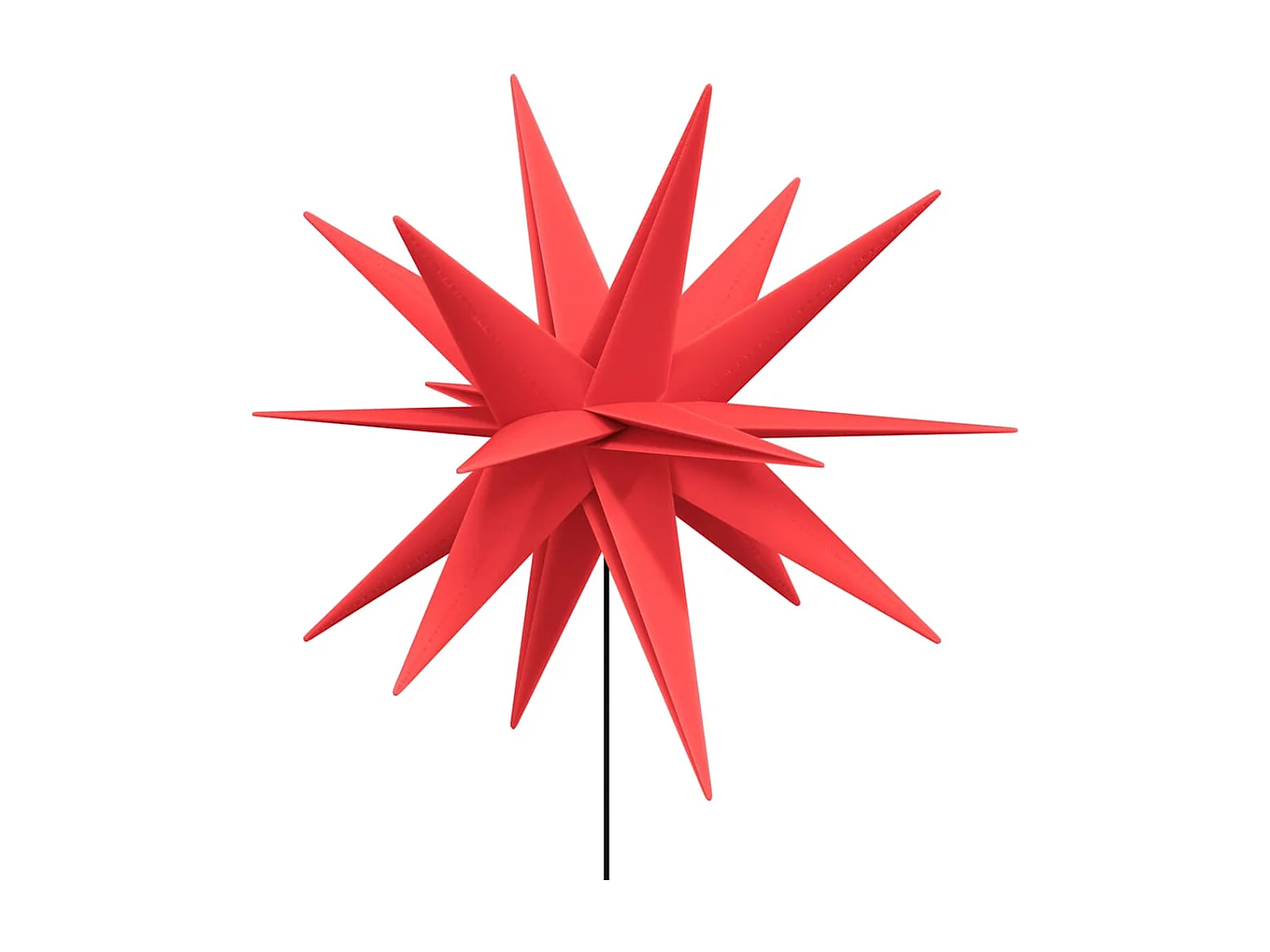 Luce di Natale con picchetto LED pieghevole rosso 57 cm