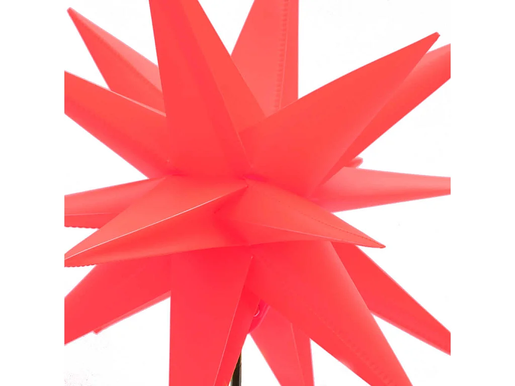 Luce di Natale con picchetto LED pieghevole rosso 57 cm