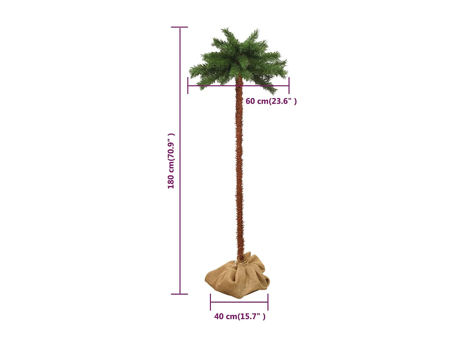 Albero di Natale con LED 180 cm