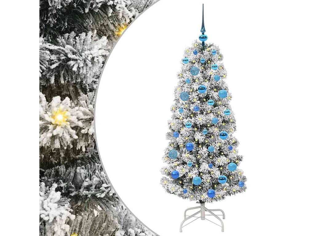 Albero di Natale artificiale con rami incernierati 150 cm