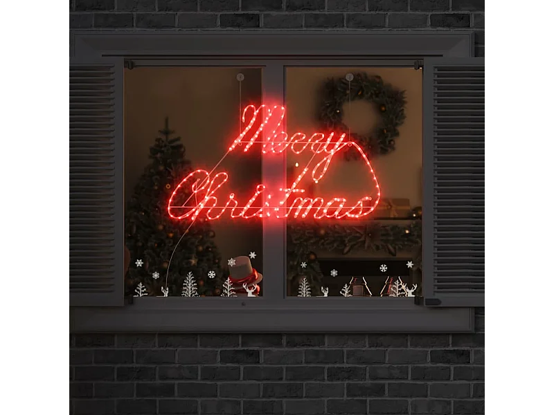 Panneau de Noël avec 216 LED Rouge 99 x 55 x 13 cm Fer