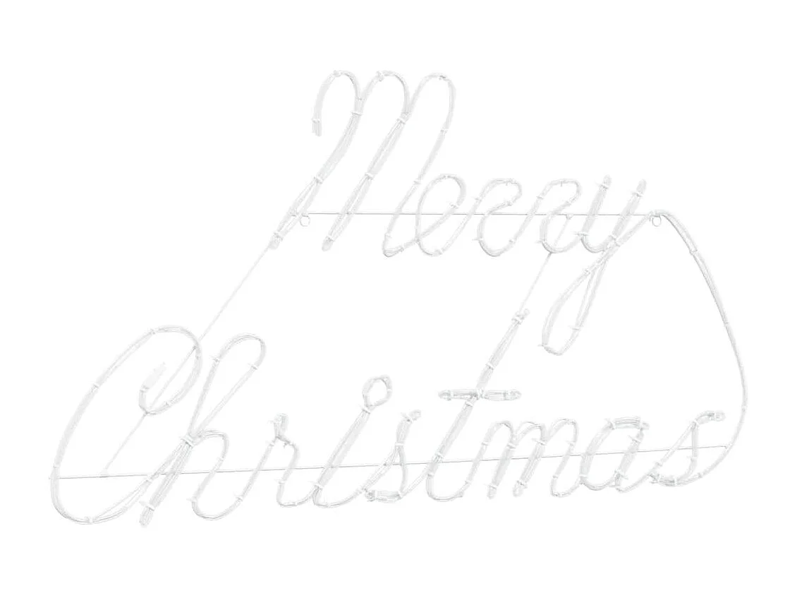 Insegna natalizia con 216 LED Rosso 99 x 55 x 13 cm Ferro