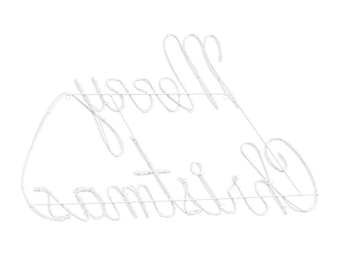 Insegna natalizia con 216 LED Rosso 99 x 55 x 13 cm Ferro