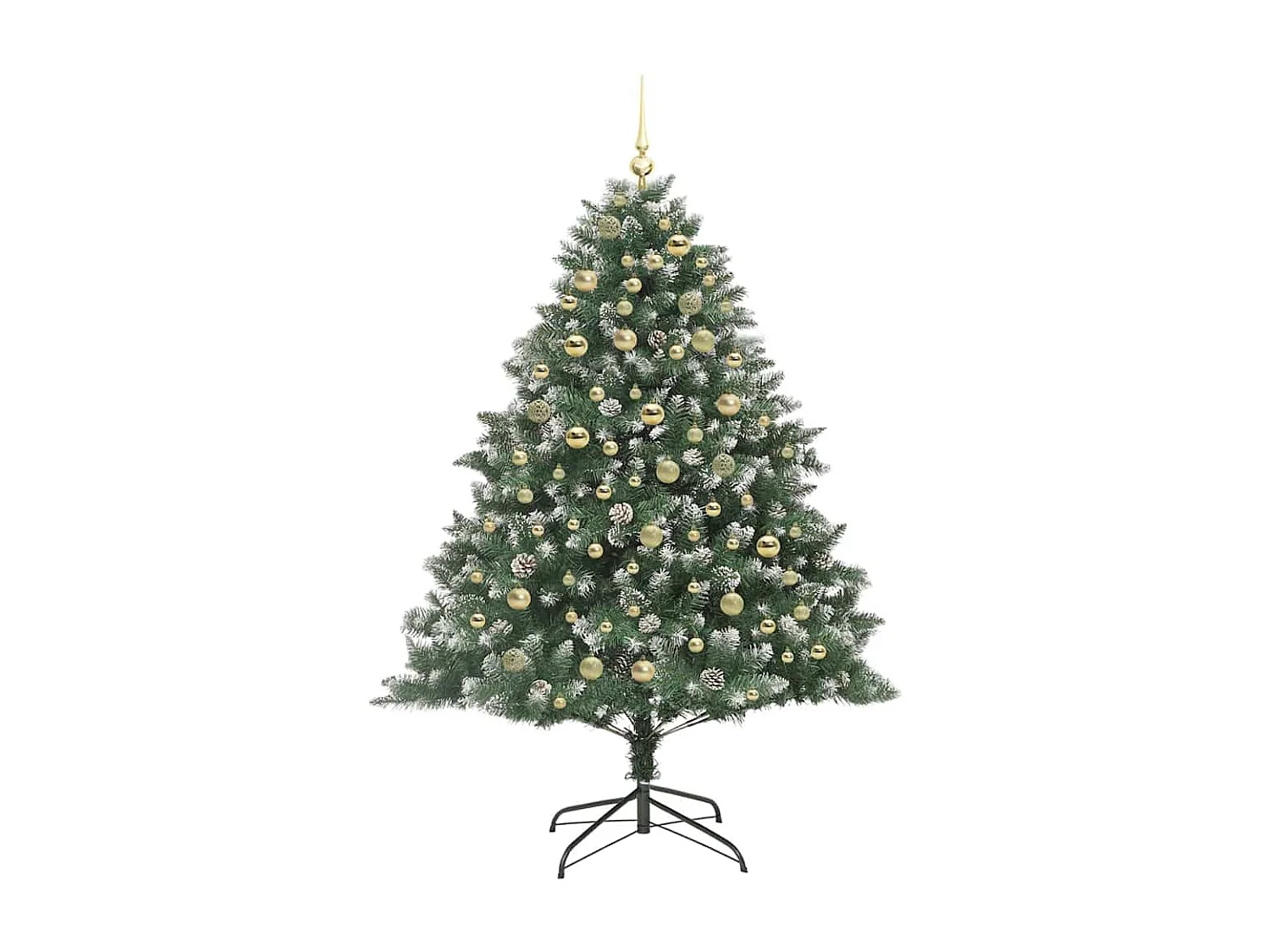 Sapin de Noël artificiel avec 300 LED Vert 126 x 126 x 180 cm