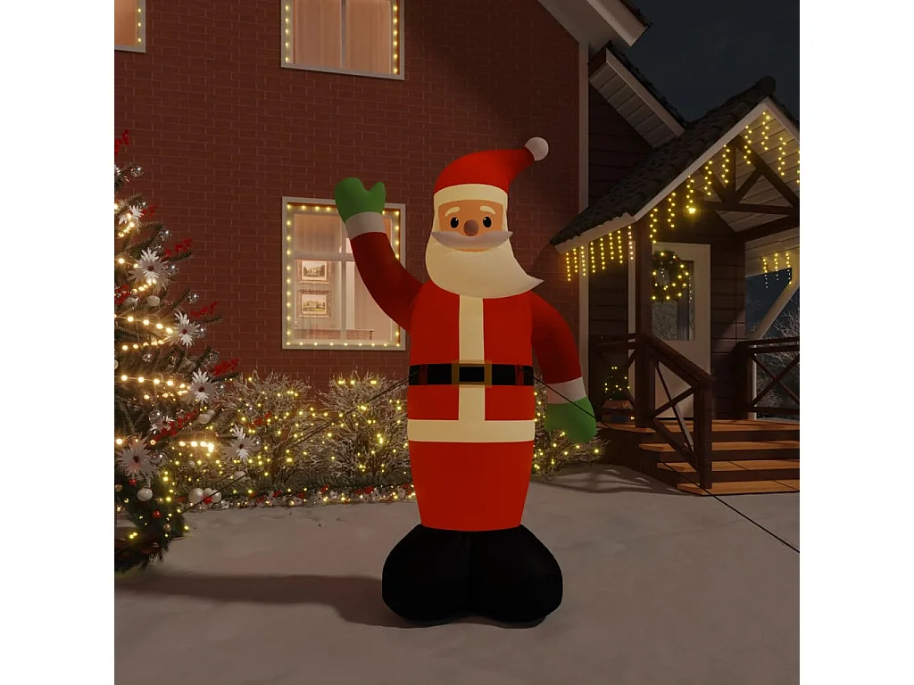 Opblaasbare Kerstman met LED 370 cm