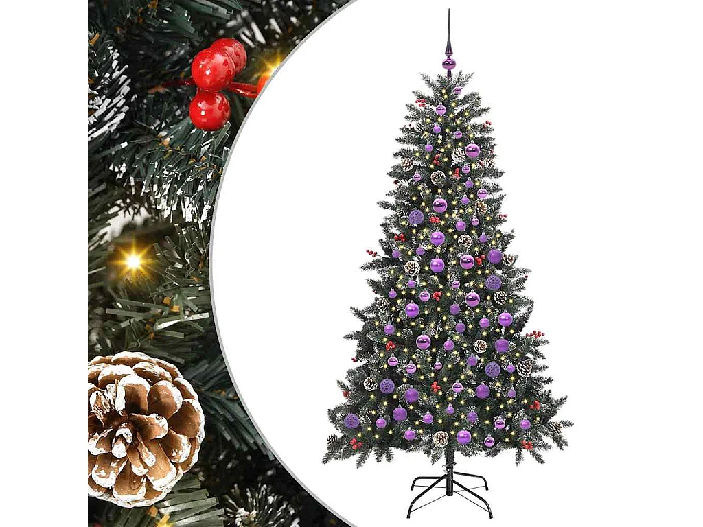 Künstlicher Weihnachtsbaum mit 300 LEDs Grün 99 x 99 x 180 cm