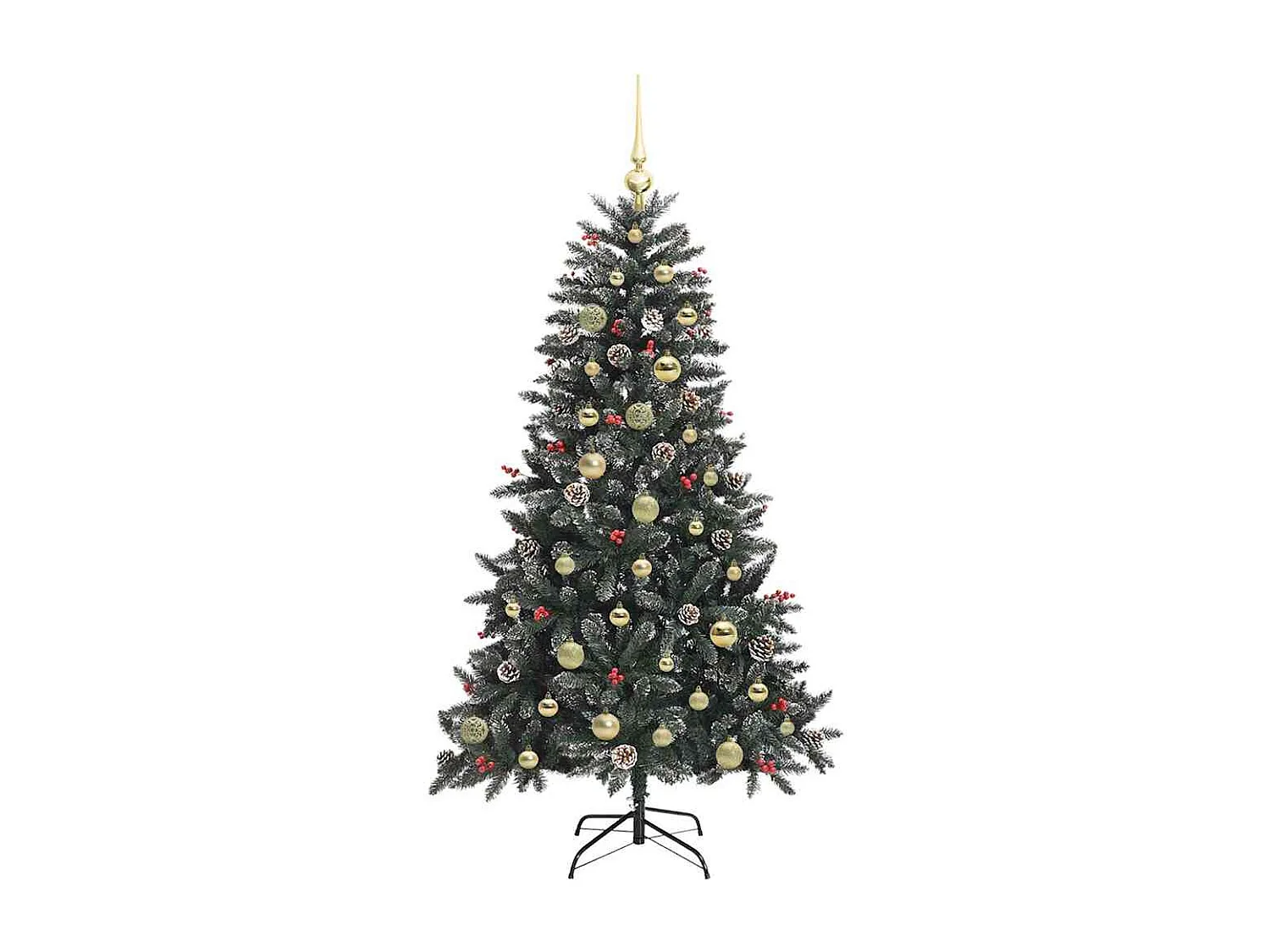 Sapin de Noël artificiel avec 150 LED Vert 83.5 x 83.5 x 150 cm