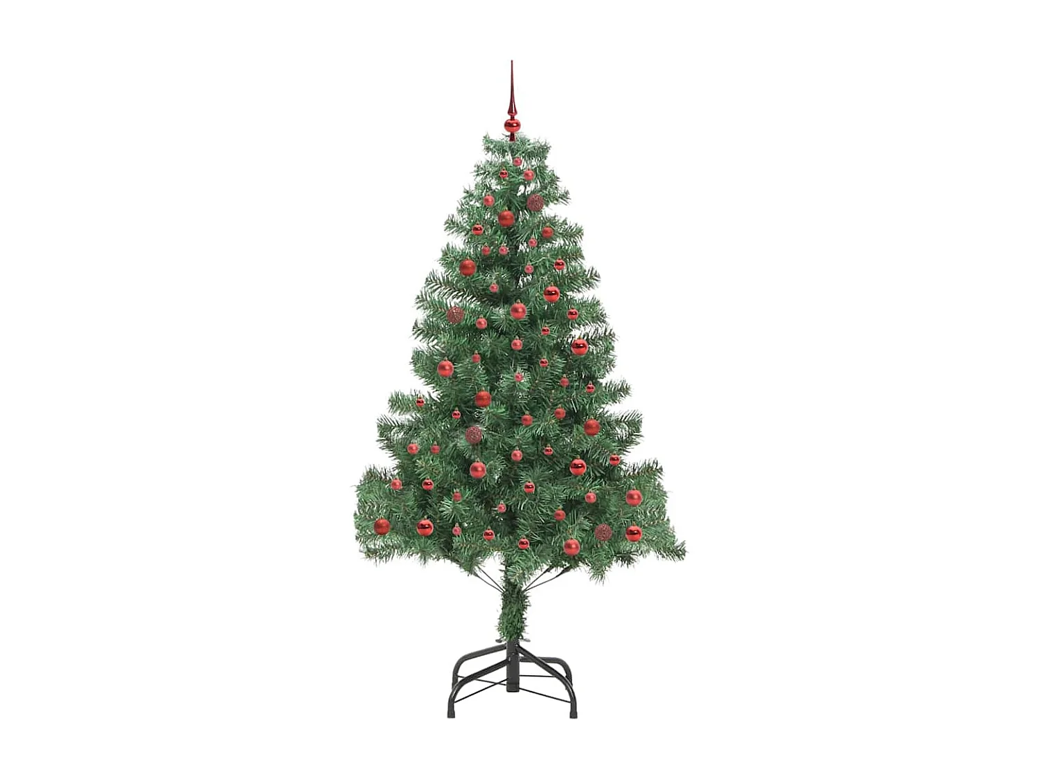 Sapin de Noël avec 300 LED avec support Vert 210 cm PVC