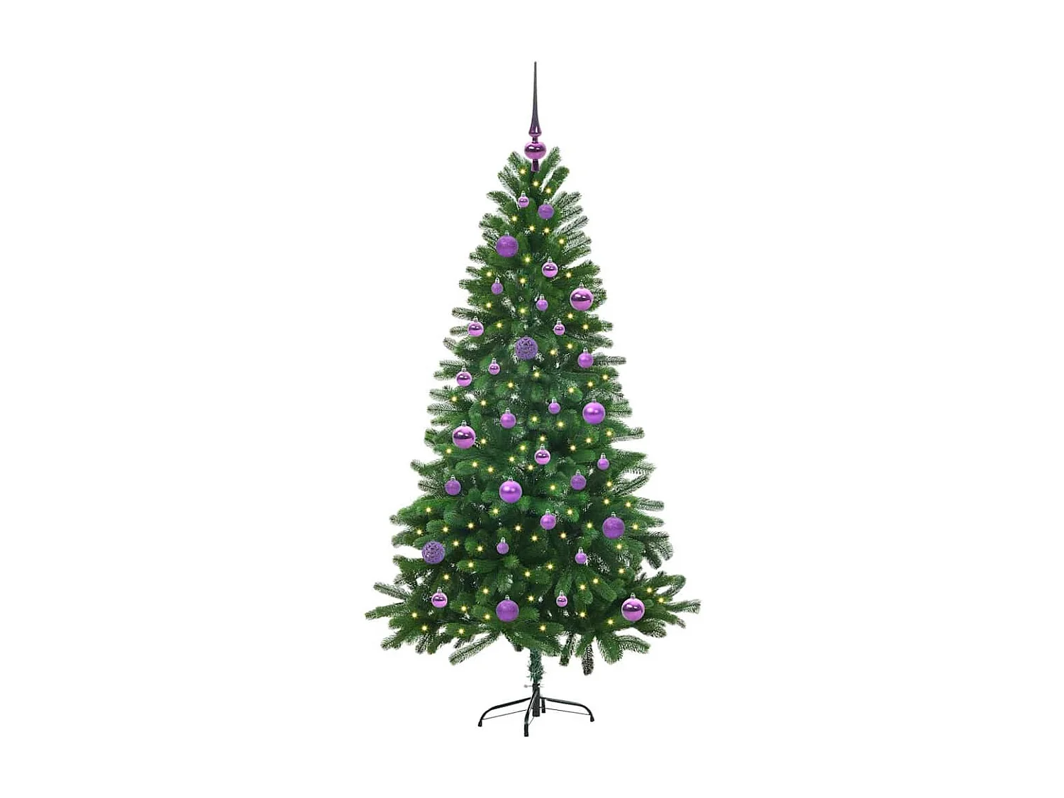Weihnachtsbaum mit 150 LEDs mit Ständer Grün 150 cm PE