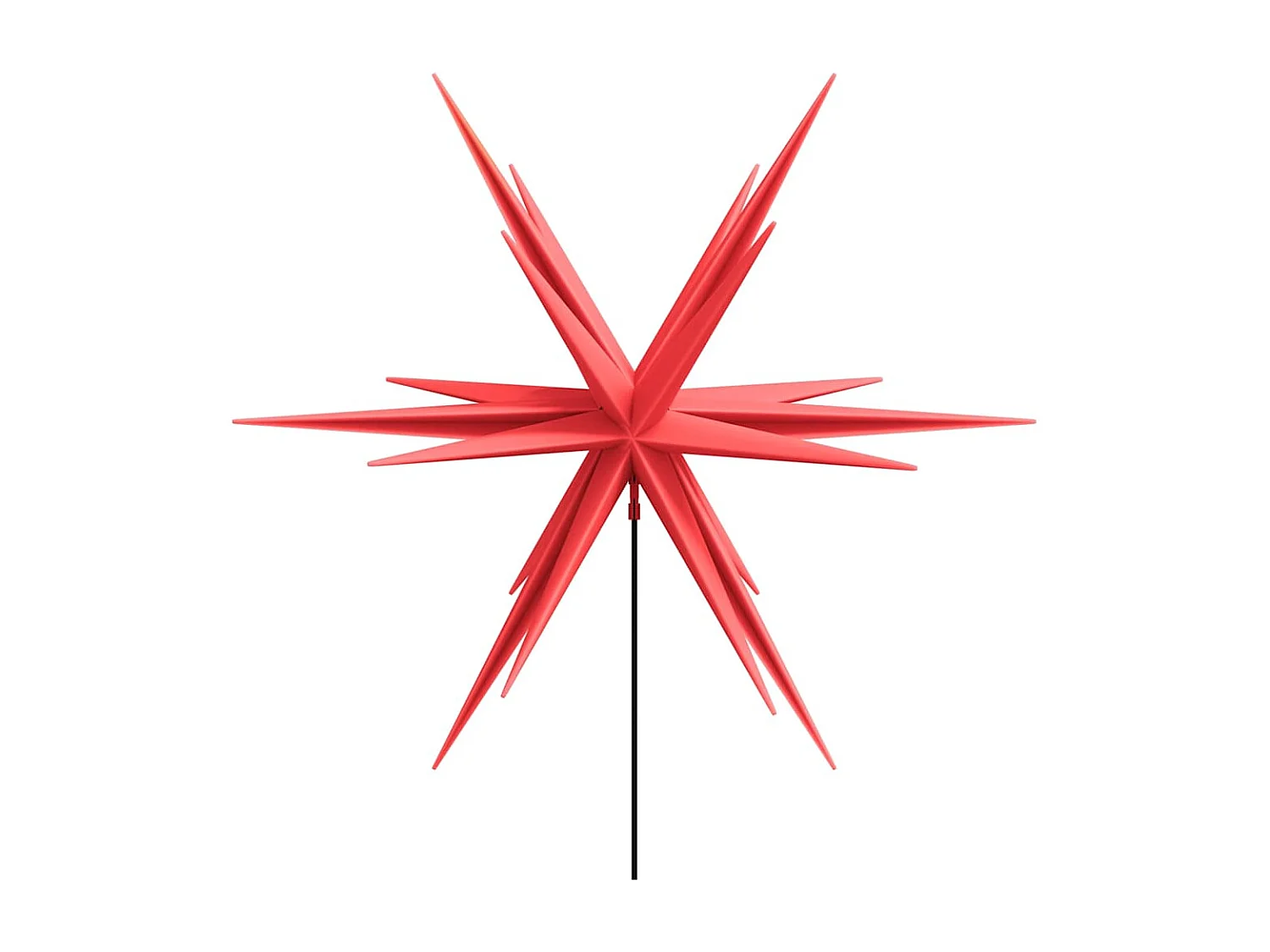 Luci di Natale con picchetti 3 pezzi LED flessibili rossi 35 cm