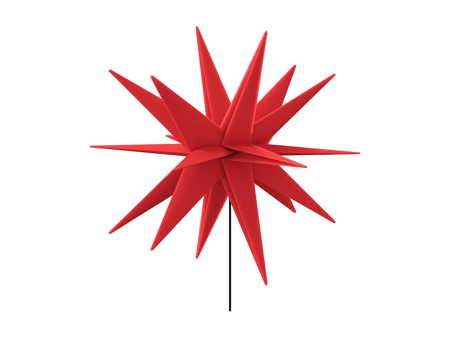 Luci di Natale con picchetti 3 pezzi LED flessibili rossi 35 cm