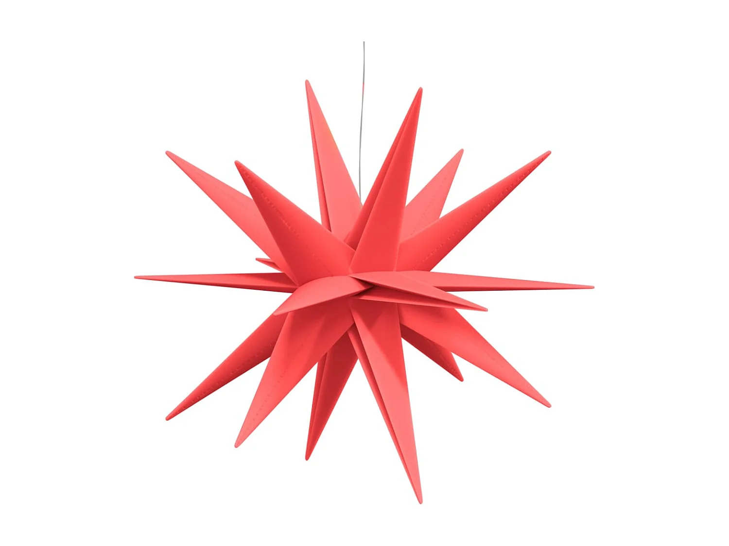 Luci di Natale con LED 3 pezzi pieghevoli rosse 57 cm