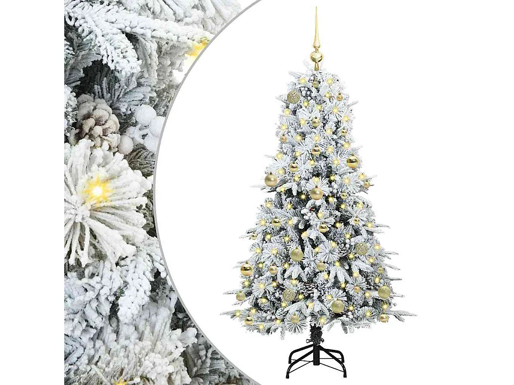Sapin de Noël Artificiel à Branches Articulées Vert 150 cm
