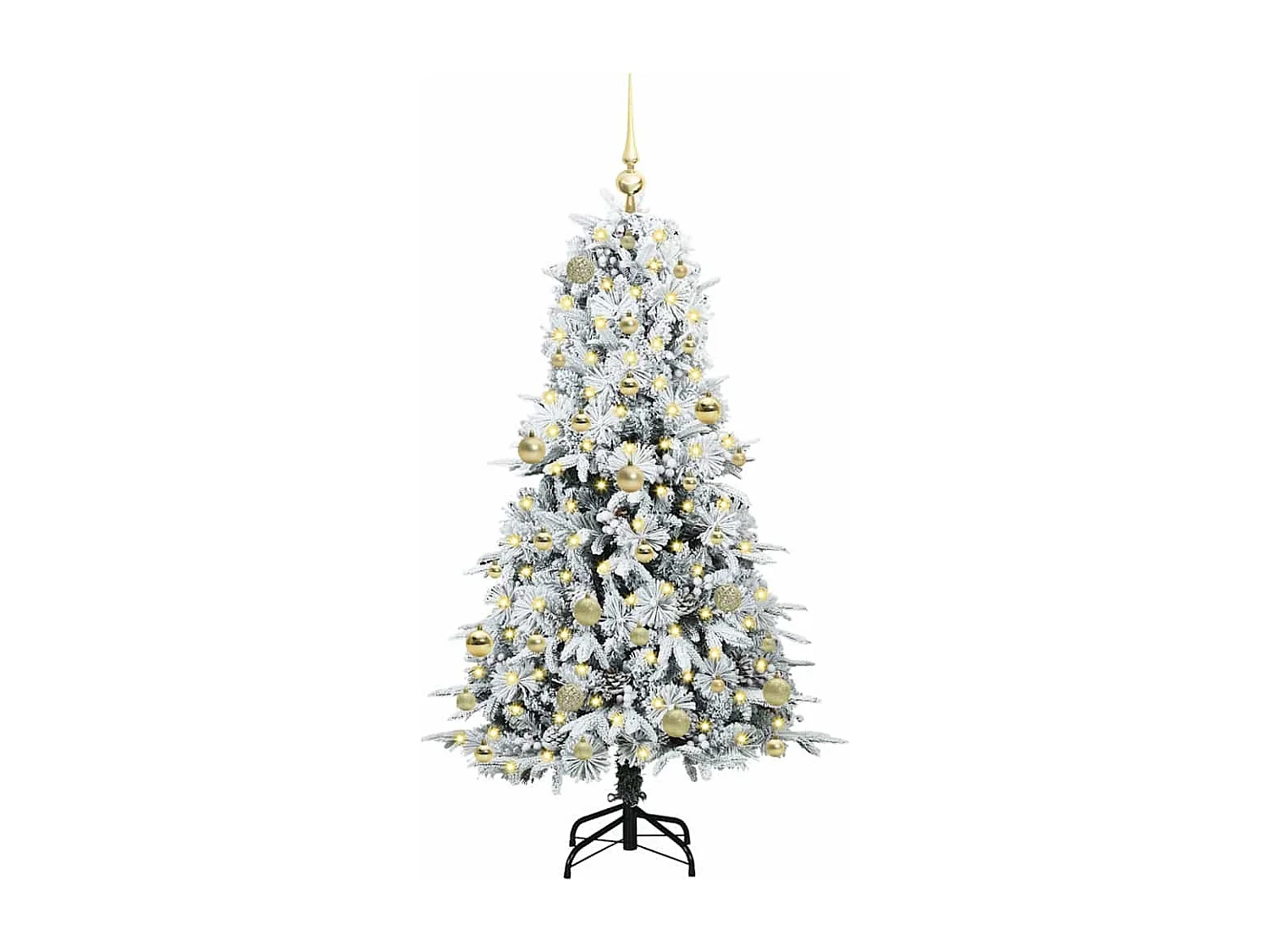 Sapin de Noël Artificiel à Branches Articulées Vert 150 cm