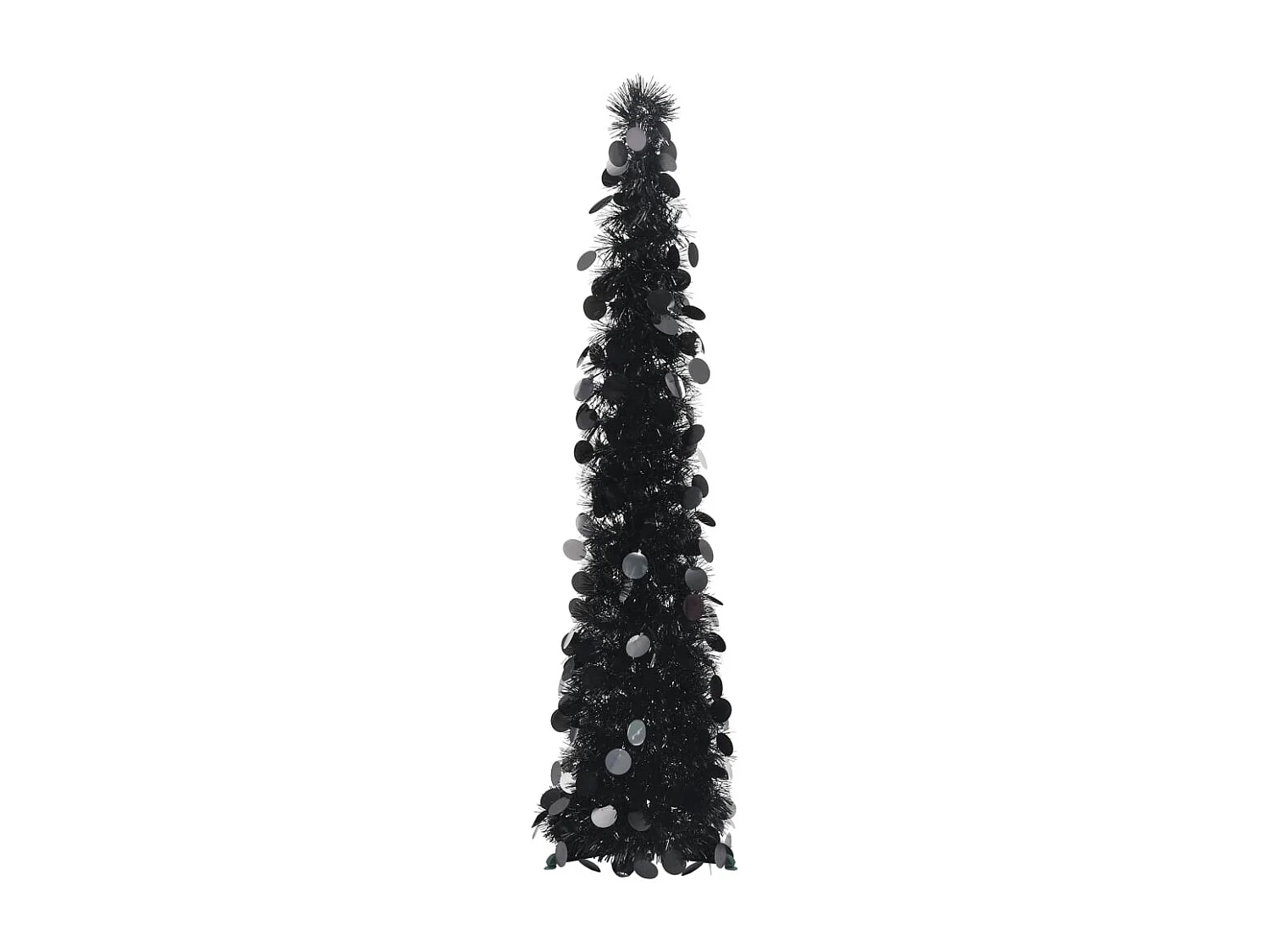 Sapin de Noël artificiel escamotable noir 120 cm PET