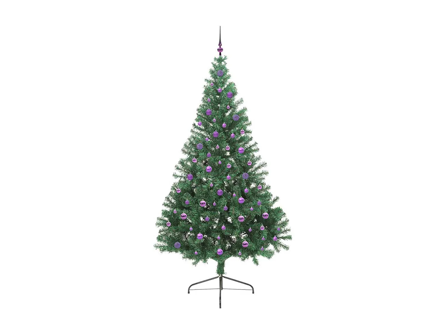 Sapin de Noël artificiel pré-éclairé Vert 240 cm PVC