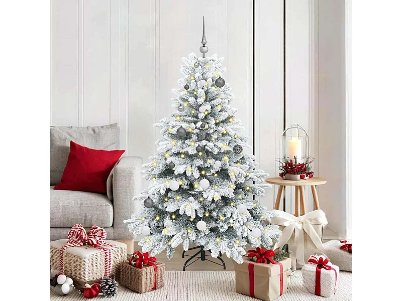 Sapin de Noël artificiel avec 150 LED Vert 150 cm PE et PVC