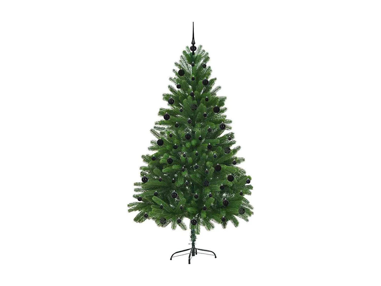 Weihnachtsbaum mit 300 LEDs mit Ständer Grün 210 cm PE