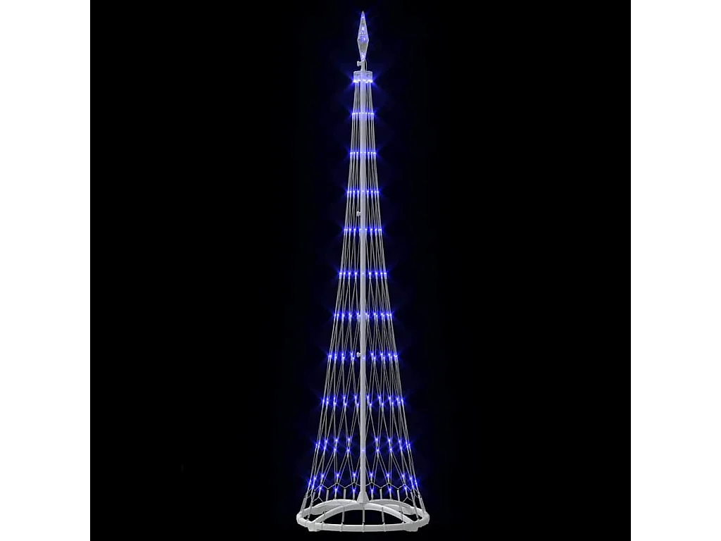 Arbre de Noël LED avec 230 LED Bleu 51 x 51 x 190 cm Métal