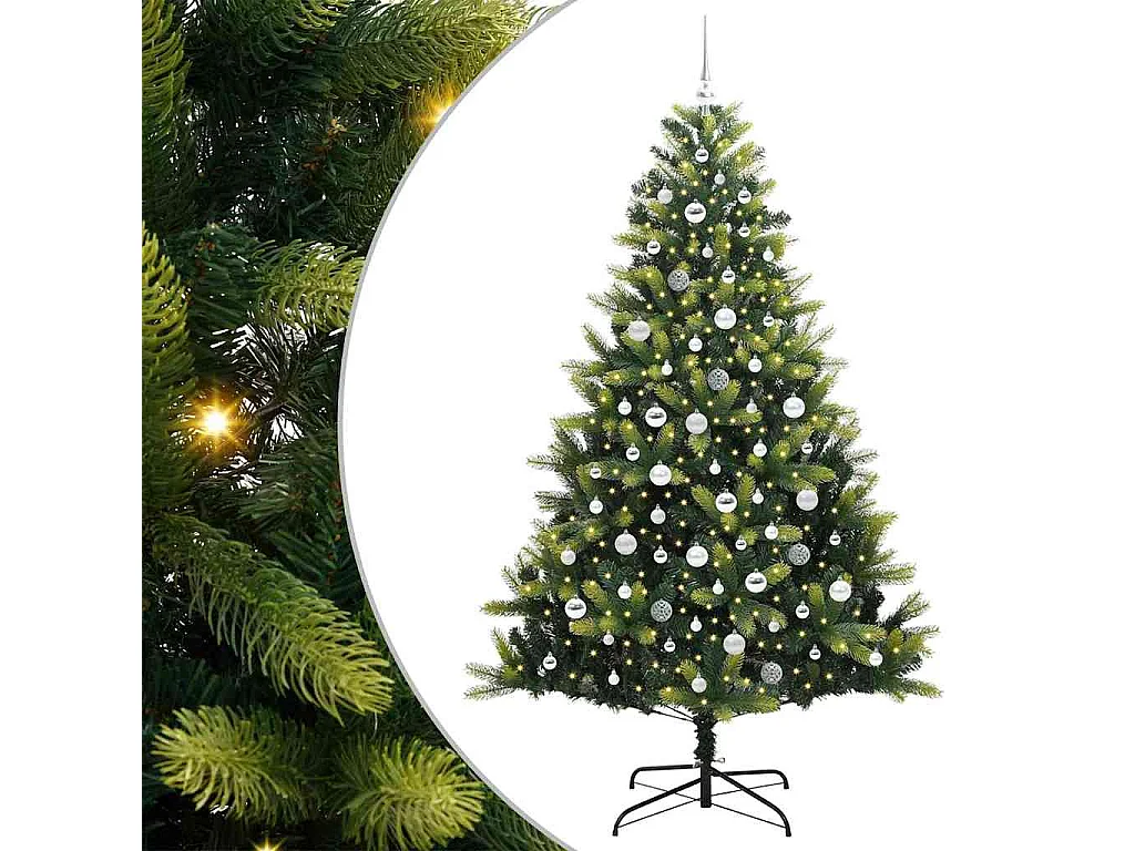 Albero di Natale artificiale flessibile in silicone 300 LED 210 cm