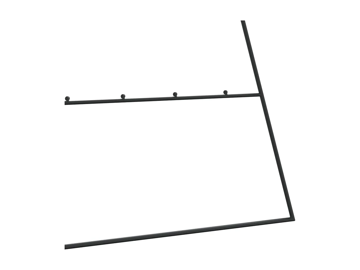 Albero di Natale in metallo per decorazione nero 210 cm