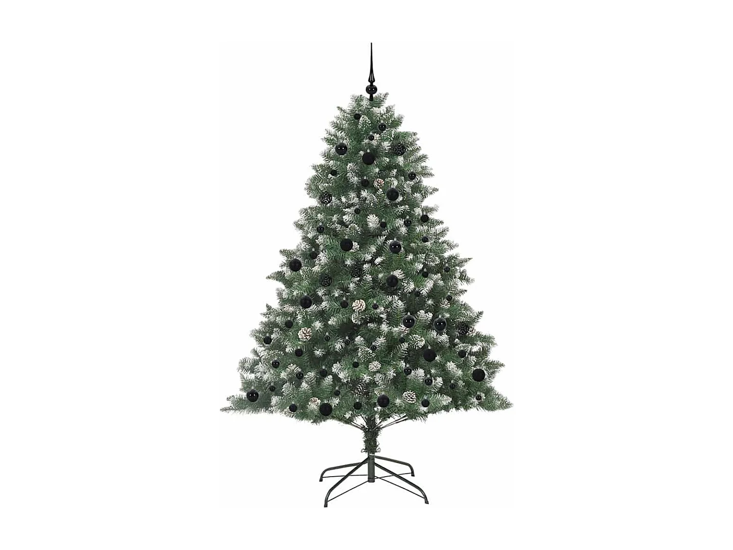 Sapin de Noël artificiel avec 300 LED Vert 140 x 140 x 210 cm