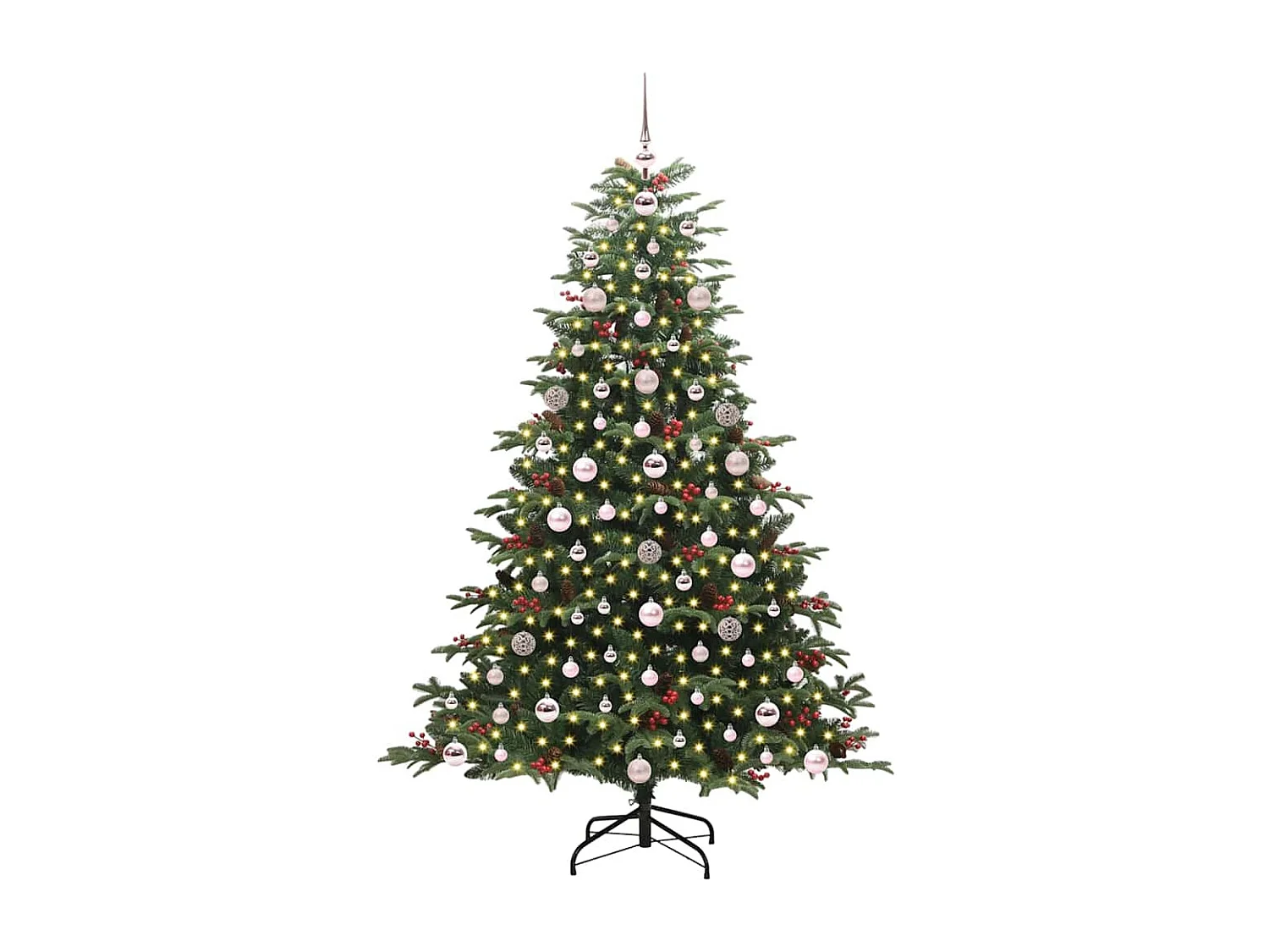 Sapin de Noël artificiel Vert 180 cm PVC, métal et plastique